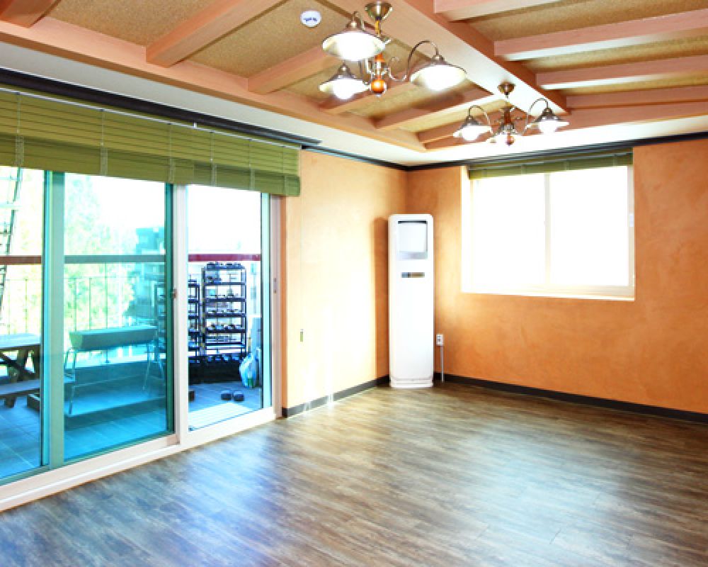 황토, 편백나무 내부마감